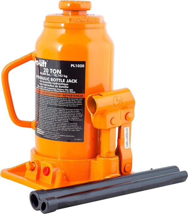 20 Ton Hydraulic Bottle Jack - Portable Car Jack 40000 Lbs Capacity with Pump Handle for Car Sedans SUV - Image 2