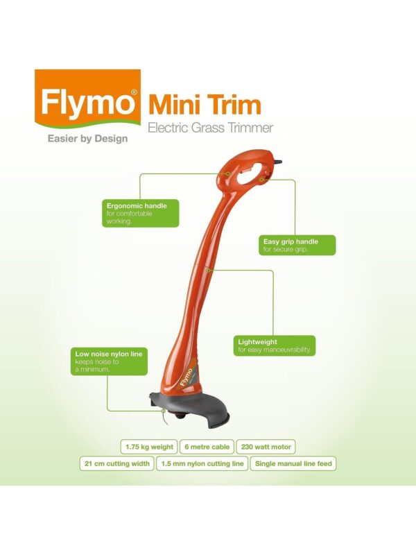 300 Electric Rotary Lawnmower + Mini Trim Grass Trimmer Twin Pack - Image 4