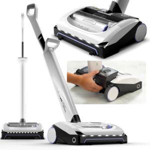 Platinum Cordless Vacuum Cleaner - Includes Anti-Hair Wrap Brush Bar - Perfect for Carpet and Hardwood Floors - Rechargeable 22v Li-ion Battery - Lightweight (7 lbs.)