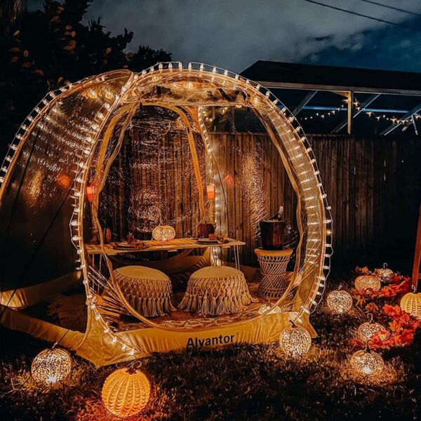Tent Pop Up Gazebo, 8-10 Person Igloo Dome Garden Patio Canopy Shelter - Image 19