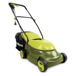 Electric Corded Push Behind Lawn Mower, Green