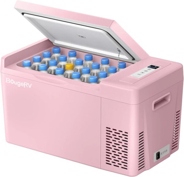 12 Volt Refrigerator 12V Car Fridge 23 Quart Portable Freezer Compressor Cooler 12/24V DC 110~240 Volt AC for Truck Van RV Camper SUV Travel Camping Road Trips Tailgating -7℉~50℉