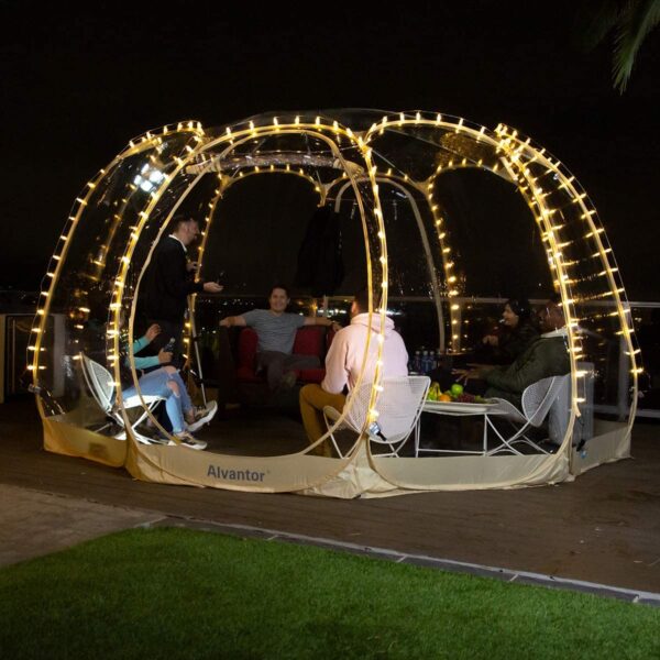 Tent Pop Up Gazebo, 8-10 Person Igloo Dome Garden Patio Canopy Shelter - Image 8