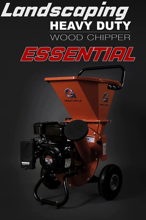 Wood Chipper Shredder Mulcher Heavy Duty Gas Powered - Image 6