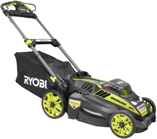 20" RY40190 40-Volt Brushless Lithium-Ion Cordless Battery Self Propelled Lawn Mower with 5.0 Ah Battery and Charger Included - Image 2