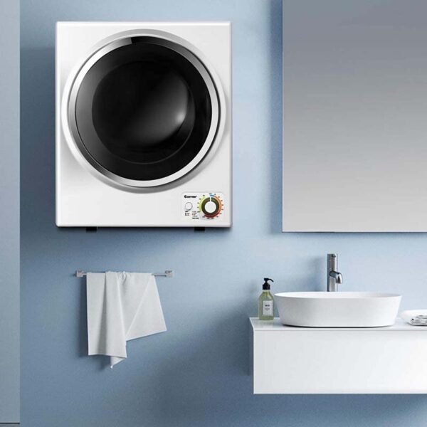 10 lbs Portable Clothes Dryer, Wall Mounted Front Load Dryer Tumble Dryer, Portable Dryer Machine for Apartments RV - Image 2