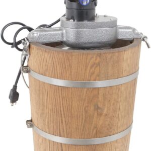 6 qt Country Ice Cream Maker – Classic Wooden Tub – Country Electric Motor