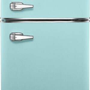 3.1 Cu. ft. Retro Mini Fridge with Top Freezer – Cool Mint