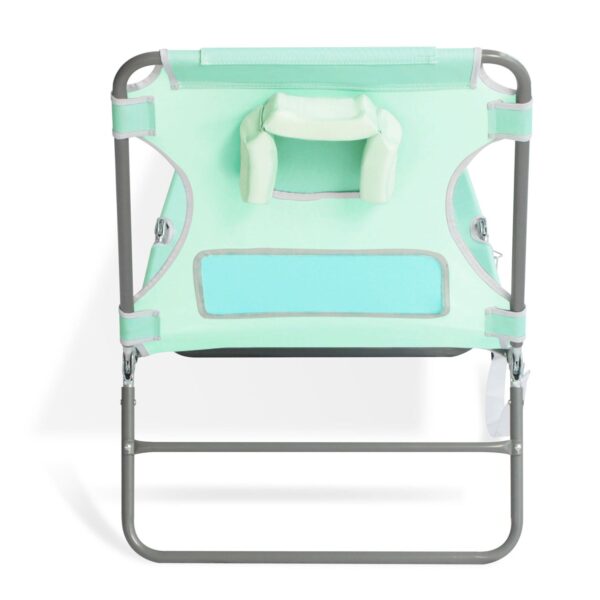 Ostrich Ladies Comfort Lounger, Portable Beach Camping Pool Tanning Chair, Teal - Image 12