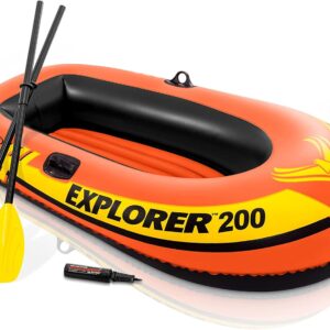 Inflatable Boat Series: Dual Air Chambers  Welded Oar Locks  Grab Handles Bow Rope Sporty Design