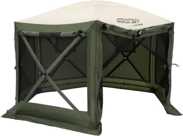 Pop Up Screen Tent, Outdoor Camping Gazebo Canopy, Escape, 11.5', Brown