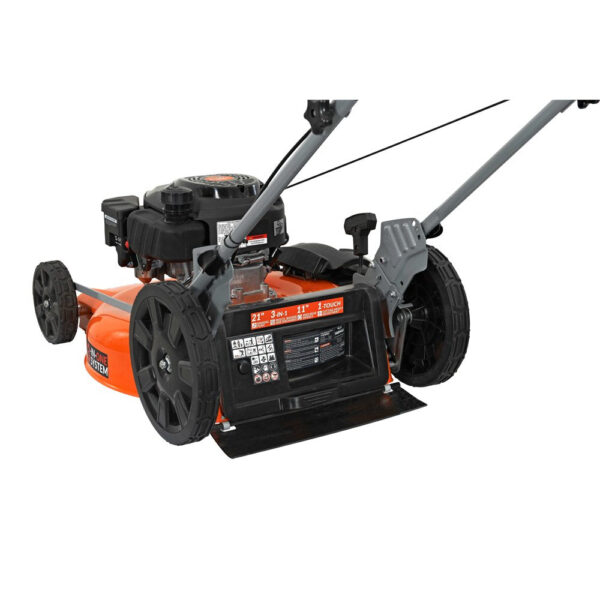 21 In. 170Cc 3-In-1 Gas Walk behind Push Lawn Mower with High Rear Wheels - Image 5