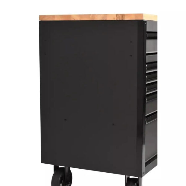 Heavy Duty 61 in. W x 23 in. D 15-Drawer Mobile Workbench with Solid Wood Top - Image 10