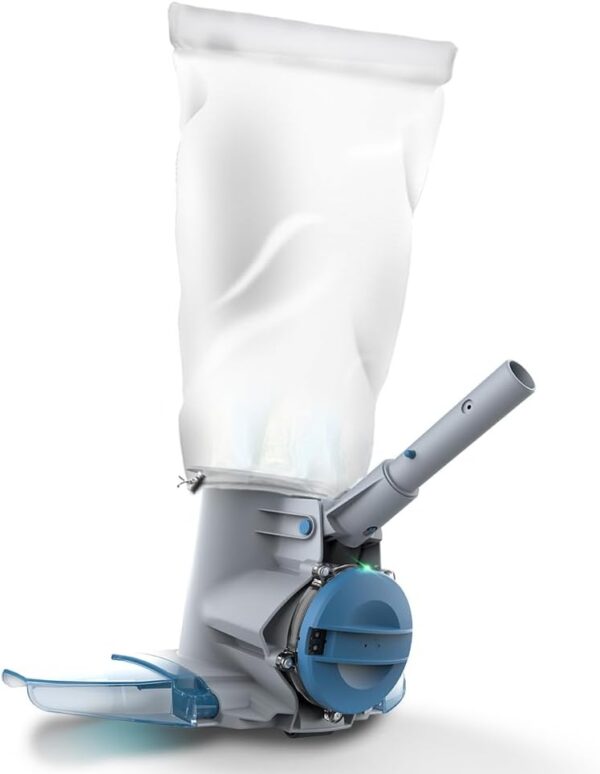 Rechargeable Cordless Pool Leaf Vacuum, 30GPM Strong Suction, 75 min Runtime, XL Heavy Duty Filter Bag, Leaves and Debris Removal, for Above Ground Pool and Inground Pools XV410 - Image 2