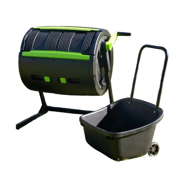 65-Gallon Compost Tumbler And Cart Combo - Image 4