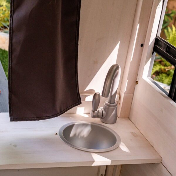 Modern Outdoor Playhouse - White & Raven - Image 18