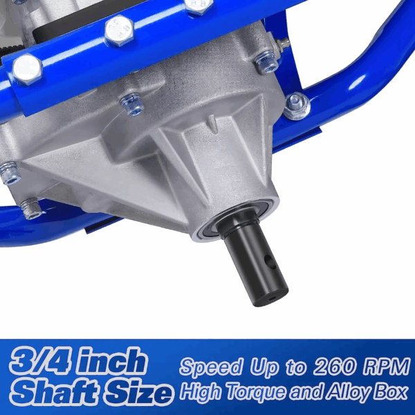 Post Hole Digger Gas Powered, 52cc 2.4 HP 2 Stroke Engine Earth Auger with 8" Drill Bit, EPA Compliant Post Hole Auger - Image 3