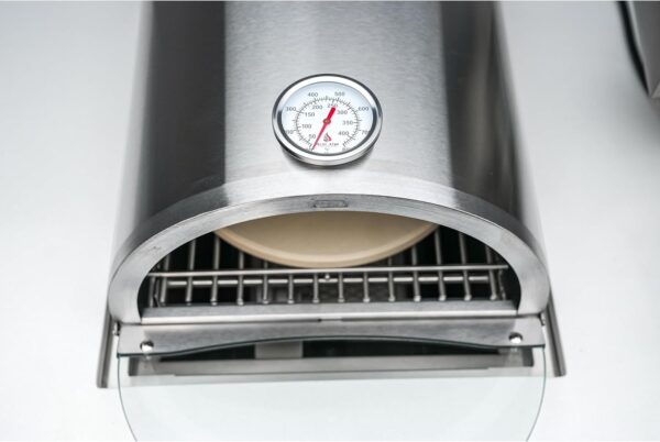 12000 BTU Multi-Fuel Countertop Table Top Stainless Steel Portable Outdoor Cooking Kitchen Backyard Propane Gas Pizza Making Baking Oven Roasting Grill - Pizza Stone Included - Image 4