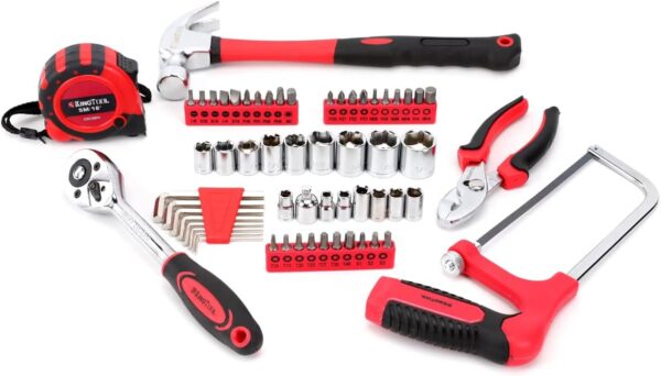 Home Tool Set Kit - 286 PCS Home Auto Repair Tool Kit with Rolling Tool Box, Mechanic Tool Sets with 21V Max Cordless Power drill, Perfect for Homeowner, Diyer, Handyman - Image 5