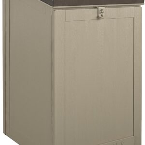 Large Outdoor Storage Box, Lockable Package Delivery and Storage Solution, 6.3 Cubic ft, Black/Charcoal