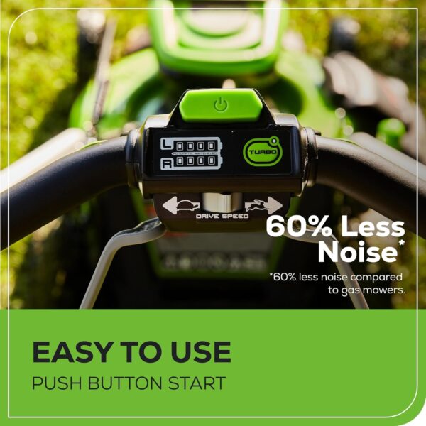60V 21” Cordless (Self-Propelled) Lawn Mower . 2 x 4.0Ah Batteries and Dual Port Rapid Charger - Image 22
