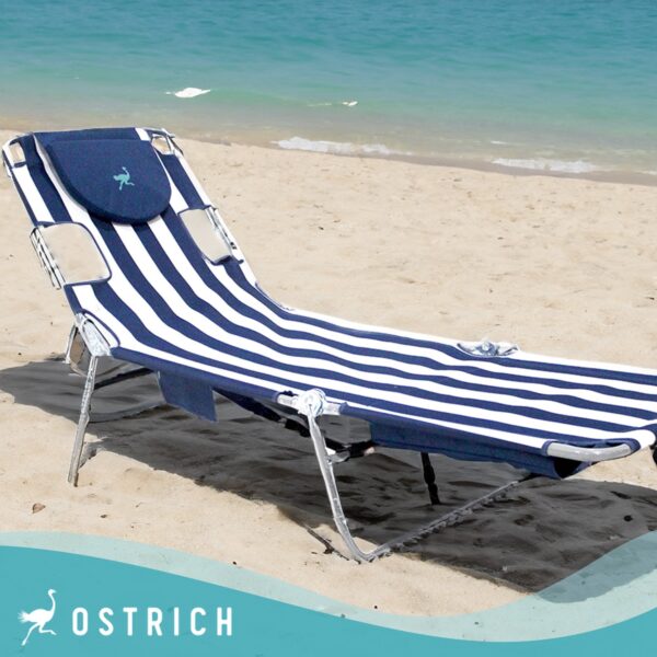 Ostrich Backpack Chaise Lounge, Facedown Beach Camping Chair with Storage Bag - Image 10