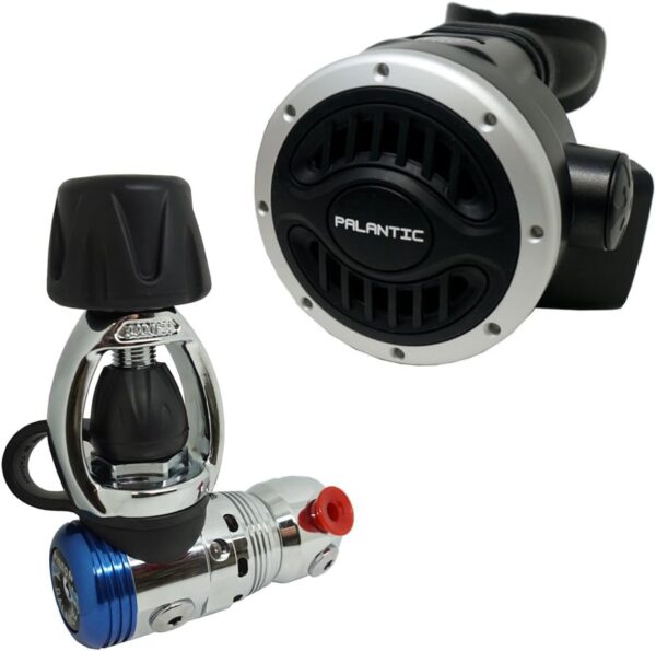 Yoke Regulator & Octopus Combo for Scuba Diving | High-Performance Over-Balanced Regulator, Silicone Mouthpiece, 27" Hose, Large Purge Button, 36" Yellow Octopus Hose - Image 4