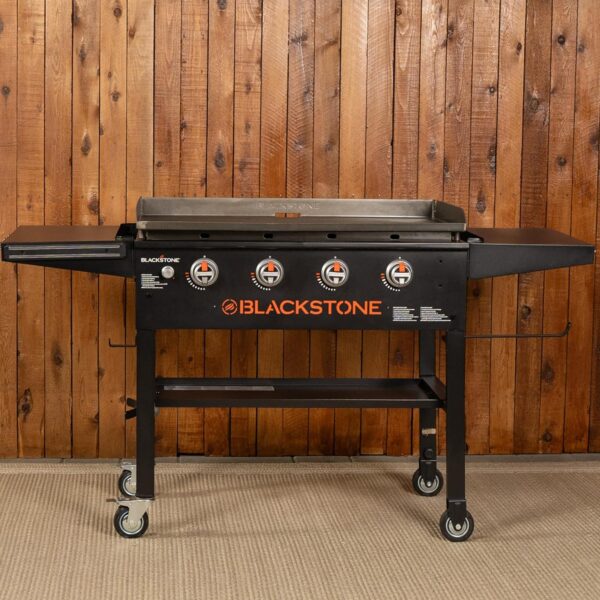 36 Inch 4 Burner Outdoor Propane Gas Grill with Side Shelves - Image 7