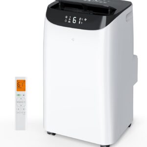 16000BTU Portable Air Conditioners with Remote, Free Stand Cooling Portable AC Unit for Room up to 800 sq.ft, with Dehumidifier & Fan, Dual Hose, Quiet Sleep Mode(45dB), Windows Kit