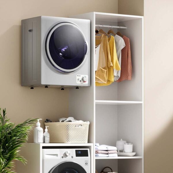 10 lbs Portable Clothes Dryer, Wall Mounted Front Load Dryer Tumble Dryer, Portable Dryer Machine for Apartments RV - Image 22