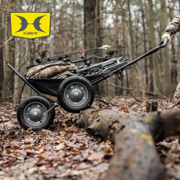 Crawler Multi-Use Folding Cart, Hunting Fishing Cart, 500lb Capacity, Black - Image 5