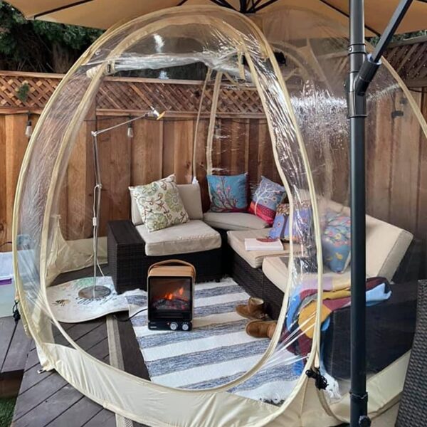 Tent Pop Up Gazebo, 8-10 Person Igloo Dome Garden Patio Canopy Shelter - Image 27