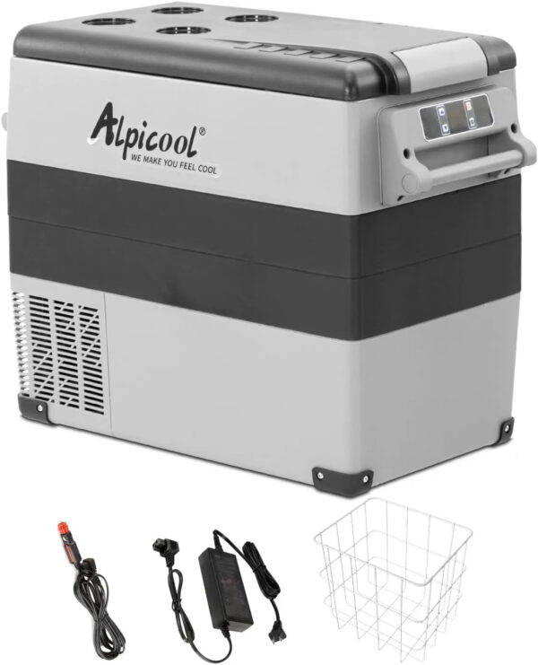 Portable Refrigerator 12 Volt Car Freezer 42 Quart Mini Fridge Freezer (-4~68) for Truck, RV, Vehicle, Travel, Outdoor -12/24V DC - Image 3