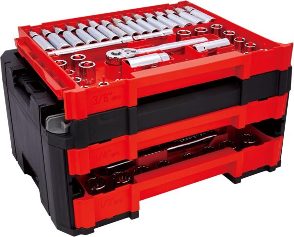262-Piece Mechanic Tool Set, Master Socket Set with 3-Drawer VERSASTACK Tool Box, SAE/Metric Set (CMMT45309) - Image 12