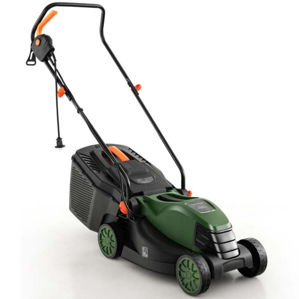 10 AMP 13" Electric Push Lawn Mower 2-in-1 Walk-Behind Lawnmower with Collection Box, 3 Adjustable Height Position - Image 3
