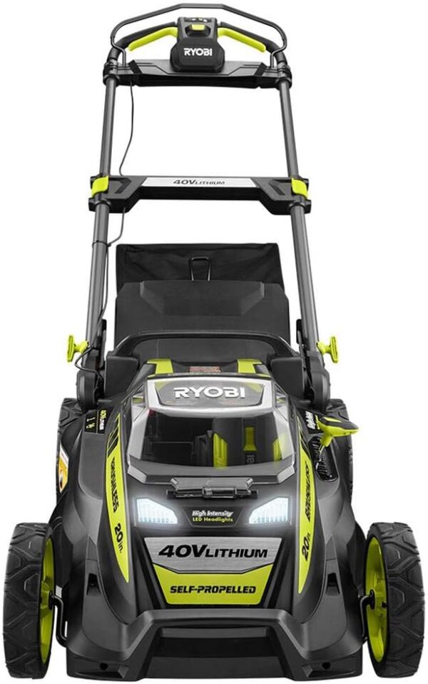 20" RY40190 40-Volt Brushless Lithium-Ion Cordless Battery Self Propelled Lawn Mower with 5.0 Ah Battery and Charger Included - Image 5