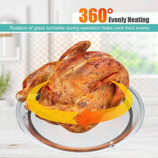 0.9Cu.ft Retro Countertop Microwave Oven, 900W with Defrost & Auto Cooking Function, Glass Turntable - Image 14