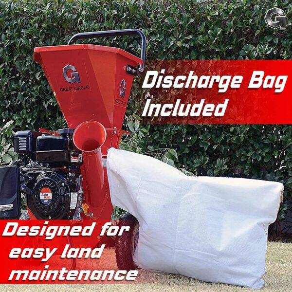 Wood Chipper Shredder Mulcher Heavy Duty Gas Powered - Image 4