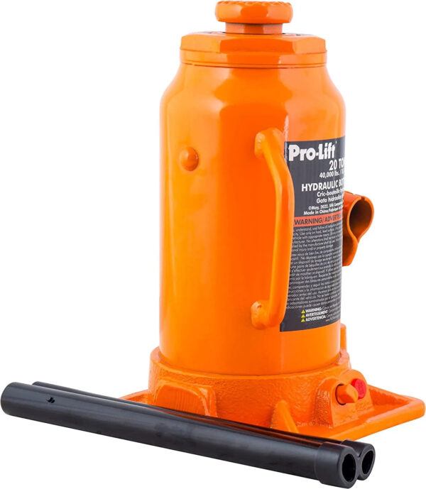 20 Ton Hydraulic Bottle Jack - Portable Car Jack 40000 Lbs Capacity with Pump Handle for Car Sedans SUV - Image 3