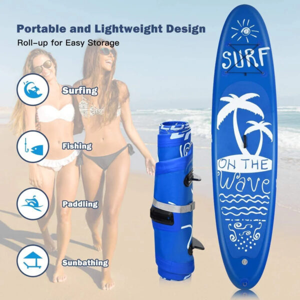 9.8'/10'/11' Inflatable Stand Up Paddle Board, 6.5" Thick SUP with Premium Accessories and Carry Bag - Image 9