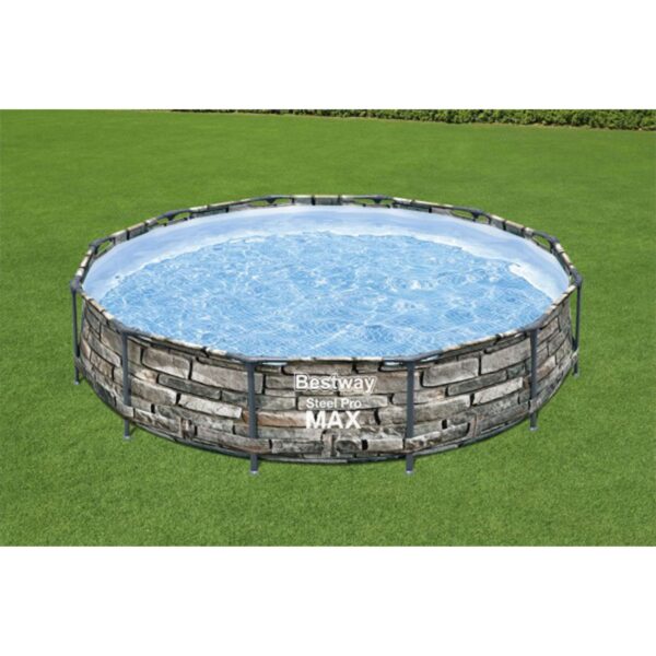 56817E 12' x 30" Steel Pro Max Round Above Ground Swimming Pool w/ Pump - Image 8