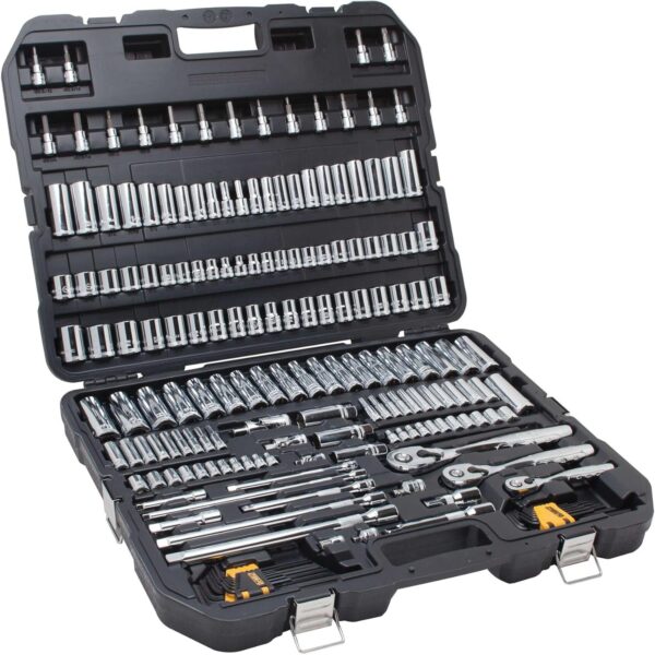 Mechanics Tool Set, SAE and Metric, 1/2, 1/4, 3/8 Drive Sizes, 192-Piece - Image 4