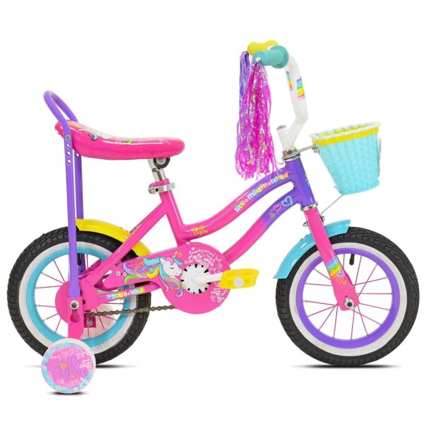 12 In. Let You Be You Unicorn Bike . Pink and Purple - Image 2