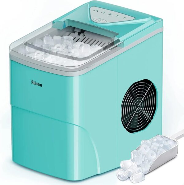 Smart Countertop Ice Maker, Compact Wi-Fi Ice Maker with App Control, 9 Cubes in 6 Mins, 26 lbs per Day