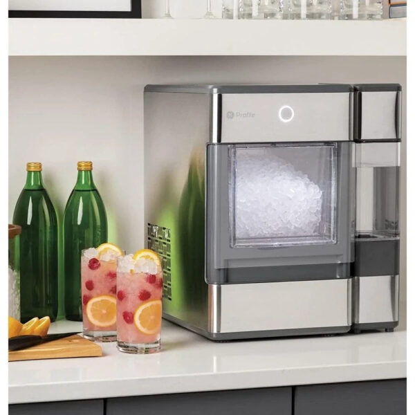 GE Profile Opal Countertop Nugget Ice Maker, Stainless Steel with LED, Bluetooth-Enabled, 24 lbs/day - Image 3