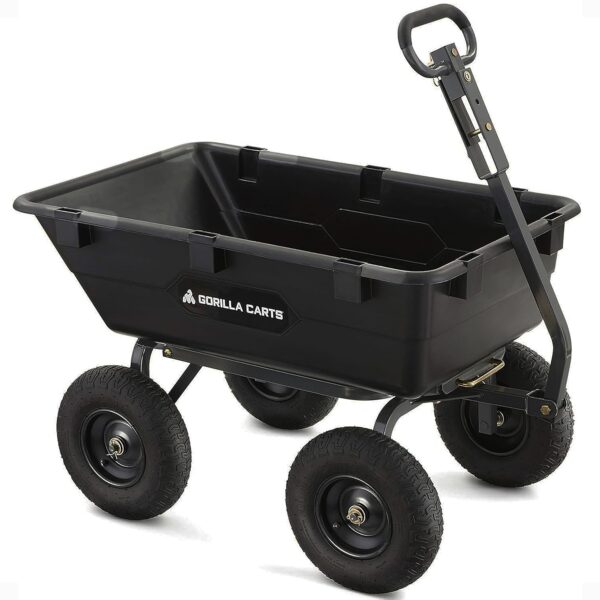 Poly Garden Dump Cart Camping Beach Wagon, 1200 Pound Capacity - Image 2