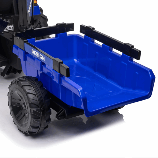 3-in-1 Ride-On Tractor, 24V Electric, Excavator & Bulldozer, Remote Control, LED, Music, USB/Bluetooth max 66 lbs – Bright-blue - Image 33