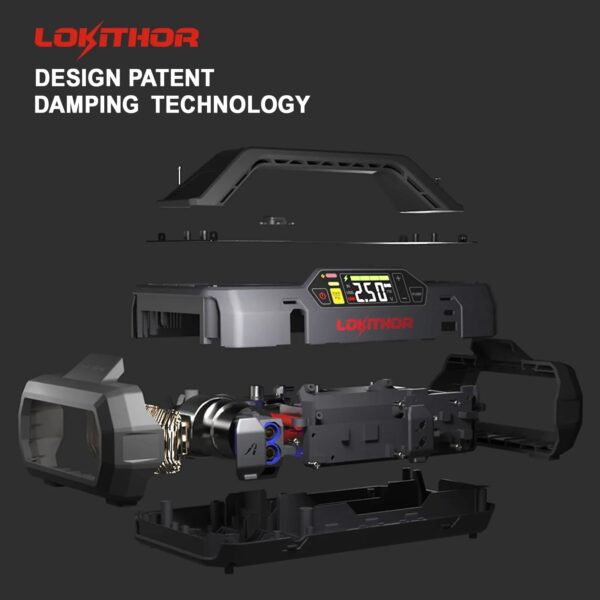 Jump Starter 2000Amp 20000mAh 12V Car Battery Booster Pack for Upto 8L Gas or 6L Diesel, 150 PSI Air Compressor with Damping Technology,Portable Power Bank with Handle Bar and Emergency Light - Image 5