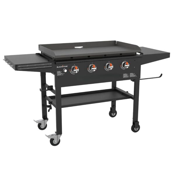 36 Inch 4 Burner Outdoor Propane Gas Grill with Side Shelves