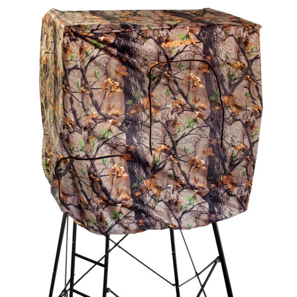 7' Tall Quad Pod Hunting Blind Cover, Camouflage, Stand Not Included